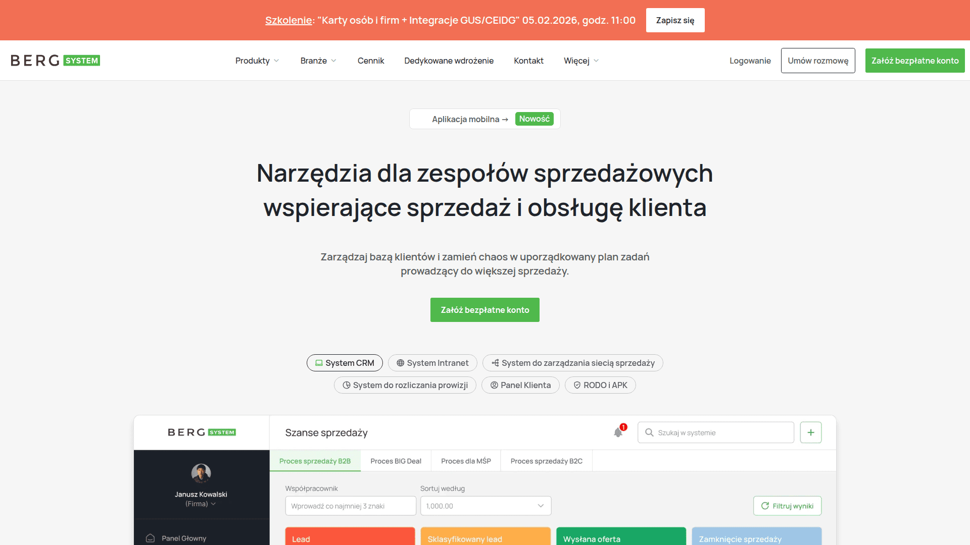 Narzędzia dla zespołów sprzedażowych wspierające obsługę klienta i sprzedaż.