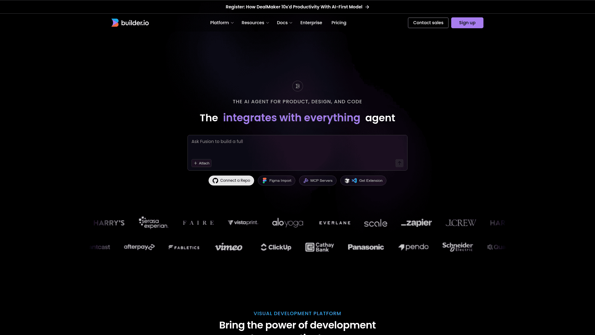 Strona Builder.io AI