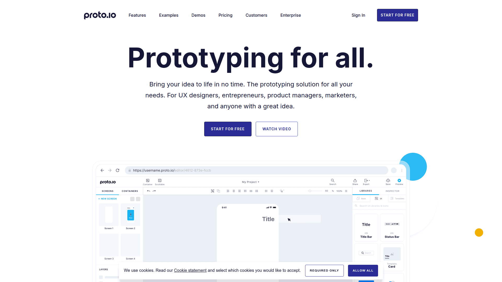 Strona Proto.io