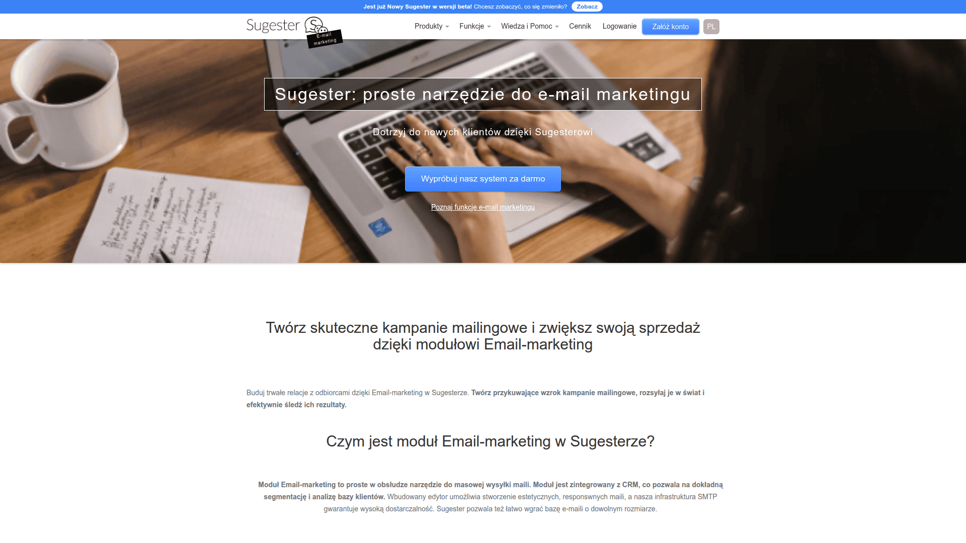 Przykład tekstu dla obrazka na stronie BeMagazyn.pl, skupiający się na SEO i słowach kluczowych:.
