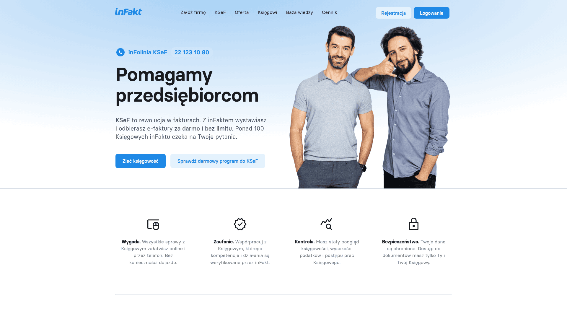 Przedsiębiorcy, wsparcie dla firm, usługi biznesowe, zaufanie, bezpieczeństwo, kontrola, rozwój firm.