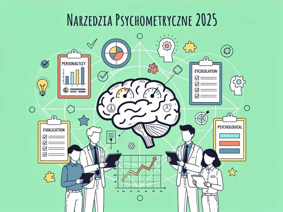 Test psychometry tools for 2025 with professionals analyzing brain and personality data.
