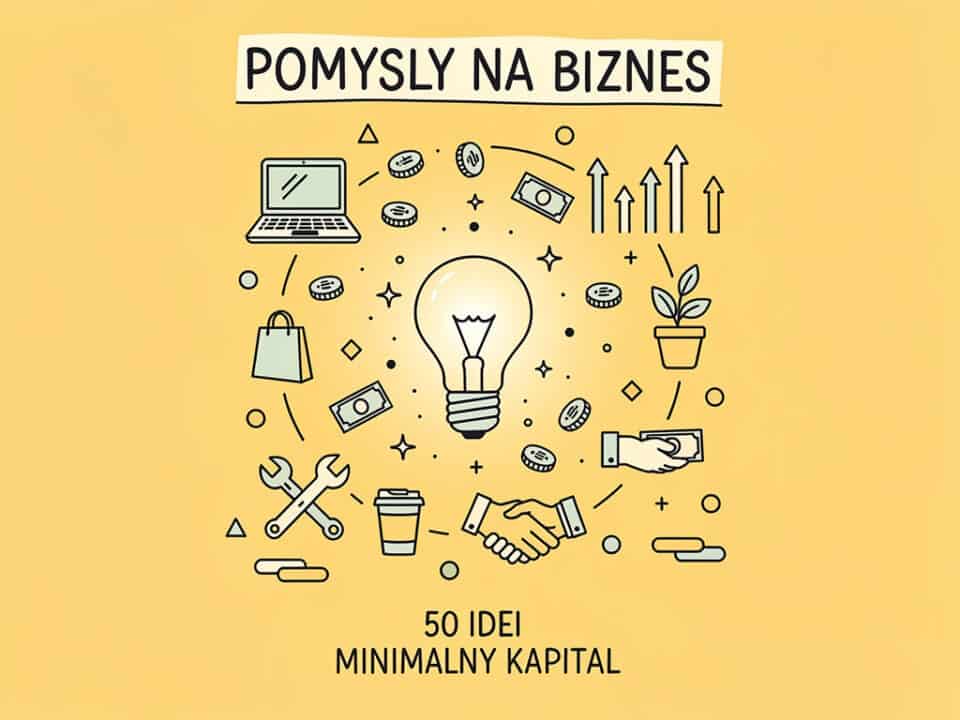 Pomysły na biznes i minimalny kapitał, inspiracje dla startupów.