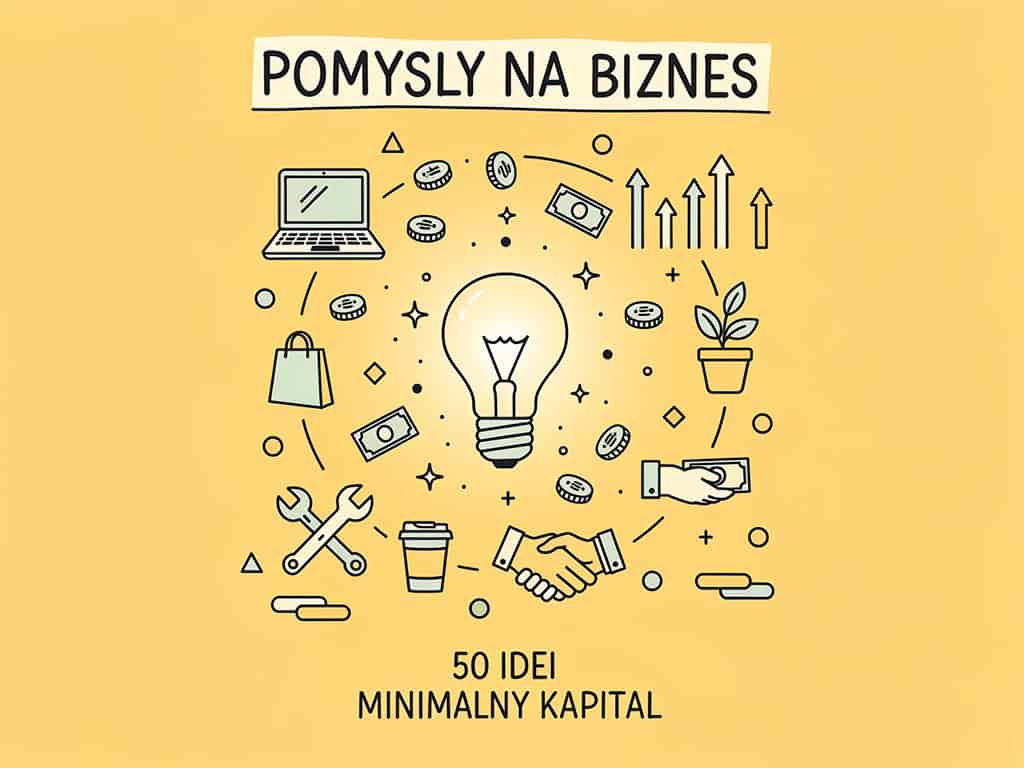 Pomysły na biznes i minimalny kapitał, inspiracje dla startupów.