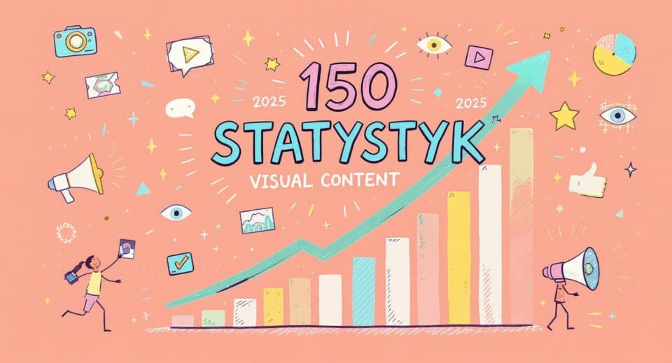 150 statystyk o sile visual content w marketingu 2025