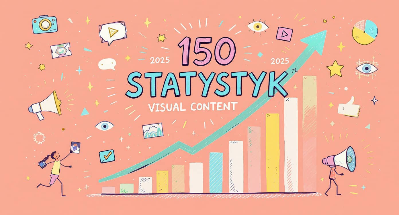 150 statystyk o sile visual content w marketingu 2025