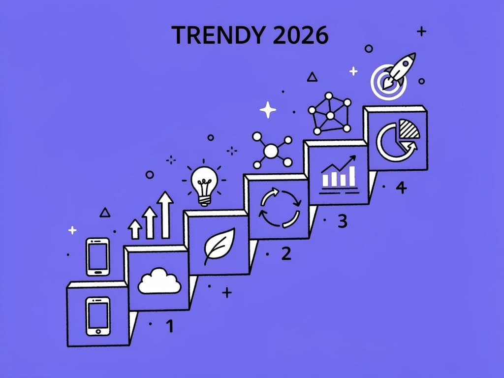 Trendy 2026: innowacje, technologia i rozwój na wykresie.